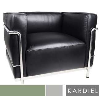 LE CORBUSIER LC3 LOVESEAT chair barcelona brown leather sofa eames 