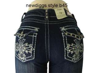 New Capri Kaba Bling Jeans Designer Pockets Studs Stones 16 18 20 22 
