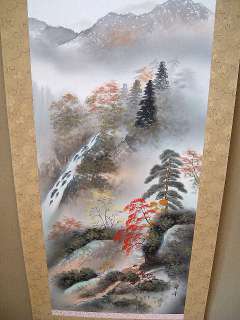 Japanese SAKURA SUIHO 4 Seasons Painting Scroll 4pc Set  