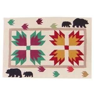  ZC Patchwork Theme Bear Paws extra small area rugs 2X3 