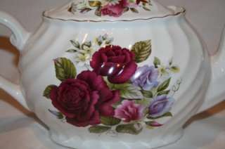 722 ARTHUR WOOD Staffordshire Rose & Wildflowers Teapot  