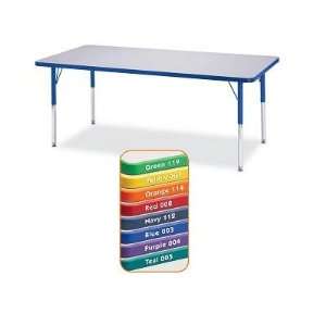   Rectangle Jonti Craft KYDZ Color Band Classroom Table: Home & Kitchen