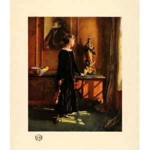  1920 Print Interior Littleworth Corner Women Violin Art 