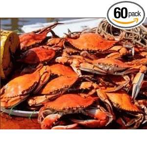 Maryland Blue Crabs 1 Bushel Jumbos 6 to Grocery & Gourmet Food