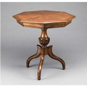  Cherry Finish Octagonal Accent Table: Home & Kitchen
