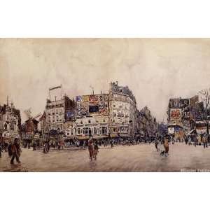 The Moulin Rouge and the Rue Lepic as Seen from the Place Blanche 