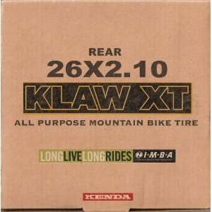 Kenda Klaw XT 26X2.10 Rear Mountain Bike Tire  Sports 