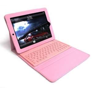  Bluetooth Keyboard Portfolio and Case for iPad Pink  