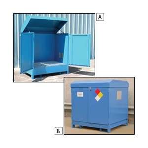   Steel Outdoor Drum Storage Cabinets   Blue Industrial & Scientific