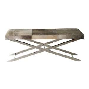  Large Long Gray Faux Pony Bench: Health & Personal Care