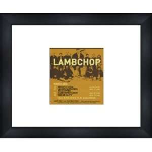 LAMBCHOP UK Tour 2004   Custom Framed Original Ad   Framed Music 