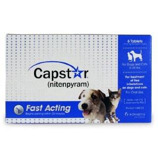 Novartis Capstar Flea Treatment Blue Tabs for Dogs and Cats,nitenpyram 