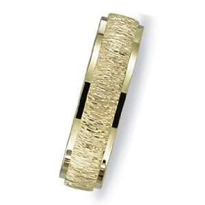  7.0 Millimeters 14Kt Yellow Gold Wedding Ring with Multi 