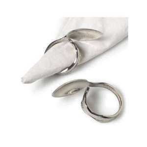  Bent Spoon Napkin Rings   Set of 6 by Abbott: Home 