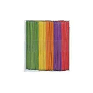  100 Colored Wood Craft Sticks Toys & Games