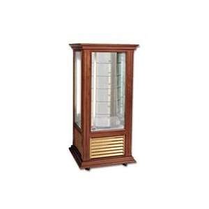   Inc. K2T WR Wood Finish Rotating Refrigerated Display Case: Everything