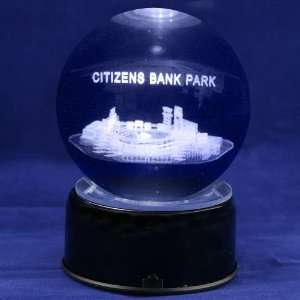 Philadelphia Phillies Baseball Stadium 3D Laser Globe:  
