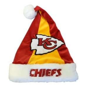  Kansas City Chiefs NFL Color Block Santa Hat Sports 