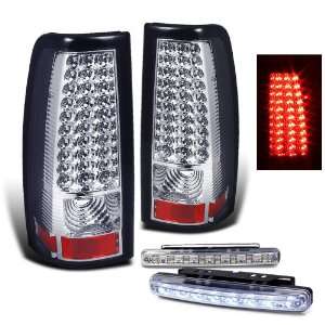   Full Led Tail Lights Lamps + 8 Led Day Time Running Light: Automotive