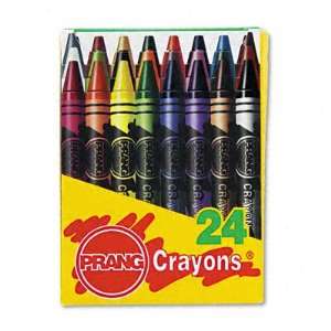  ~:~ DIXON TICONDEROGA CO. ~:~ Wax Crayons, 24 Colors per 