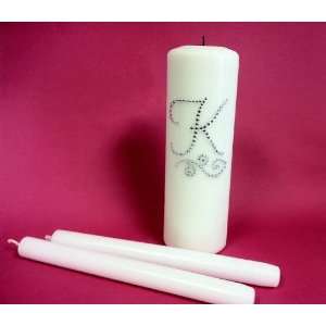 Personalized Unity Candle Set in White or Ivory: Home 
