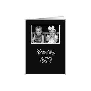   little girl and boy laughing funny black and white Card: Toys & Games