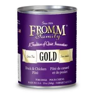  Fromm Gold Duck/Chicken Can Dog Food Case: Pet Supplies