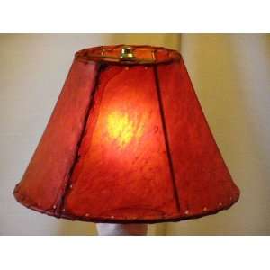  Red Rawhide Lamp Shade 12 