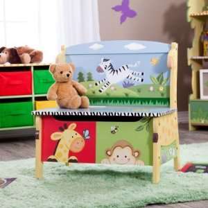   Design Teamson Kids Sunny Safari Toy Box with Chest: Home & Kitchen