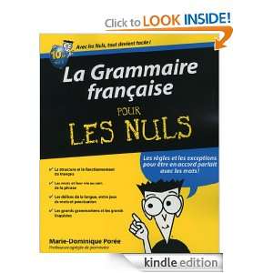 La Grammaire française Pour les Nuls (French Edition) Marie 
