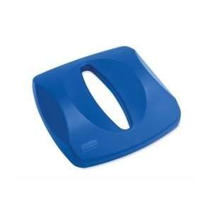  Rubbermaid Paper Recycling Center Lid   Blue   RCP269000 