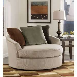  Laken Mocha Oversized Swivel Accent Chair: Home & Kitchen