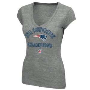 New England Patriots 2011 AFC Conference Champions Womens Grey Tri 