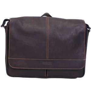  Kenneth Cole 15.4 Colombian Leather Messenger Bag. KCR 