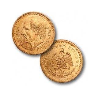  Gold Coin, Mexican 2 Peso (90% Pure Gold, .0482 Oz AGW 