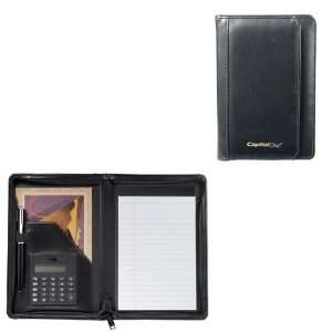    Manchester Jr. Zippered Padfolio Black 0400 06BK: Office Products