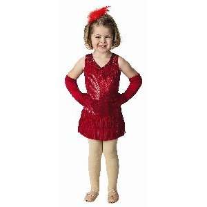  Red Flapper Child Halloween Costume Size 6 8: Toys & Games
