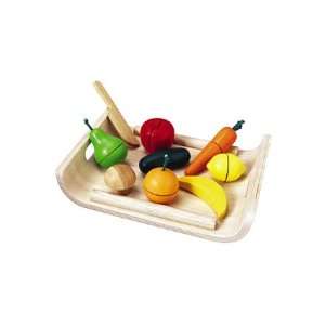  Plan Toys Fruit and Veggie Set (8 Piece): Toys & Games