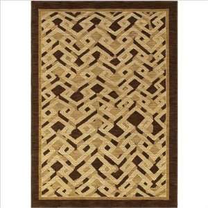  : Zigzag Dark Brown Southwest Rug Size: 36 x 5 Furniture & Decor