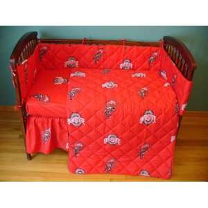  Ohio State Buckeyes 5 Piece College Covers Baby Crib Set 