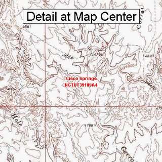   Topographic Quadrangle Map   Cisco Springs, Utah (Folded/Waterproof