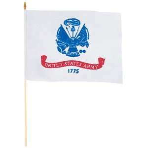  United States Army Flag On Mast (12 X 18): Patio, Lawn 