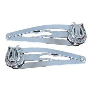  Musaica Musical Gift   Lyre Hair Clips in Silver Musical 