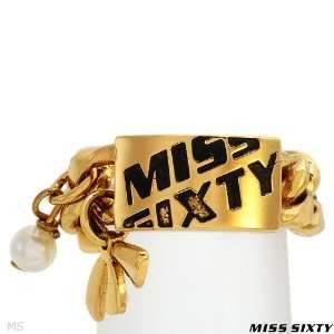 Miss Sixty Made In Italy Elegant Brand New Ring With Genuine Faux 