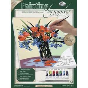   PBN Canvas Floral Still Life 9x12 (Acrylic Paint Kit): Toys & Games