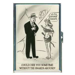  Snake Dancer 1950s Comic Sexy ID Holder, Cigarette Case or 
