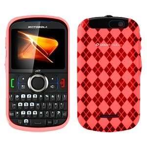  Red Argyle Cruzer TPU Soft Gel Skin Case   For Motorola 