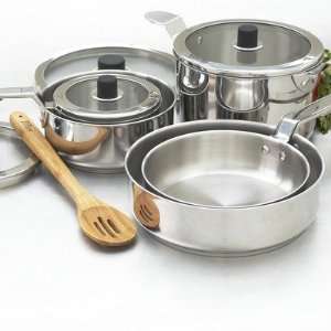   Natural Home 10 Piece Easistore Nesting Cookware Set: Kitchen & Dining
