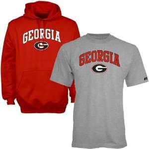  Russell Georgia Bulldogs College Campus Pack Hoody & T 