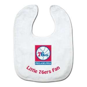   Philadelphia 76ers White Snap Bib with Team Logo